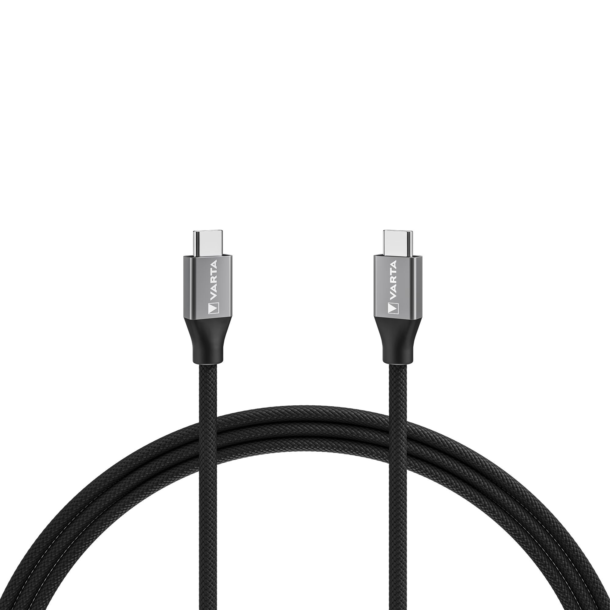 VARTA Speed Premium Ladekabel USB-C auf USB-C 2m schwarz VARTA Speed Premium Ladekabel USB-C auf USB-C 2m schwarz
